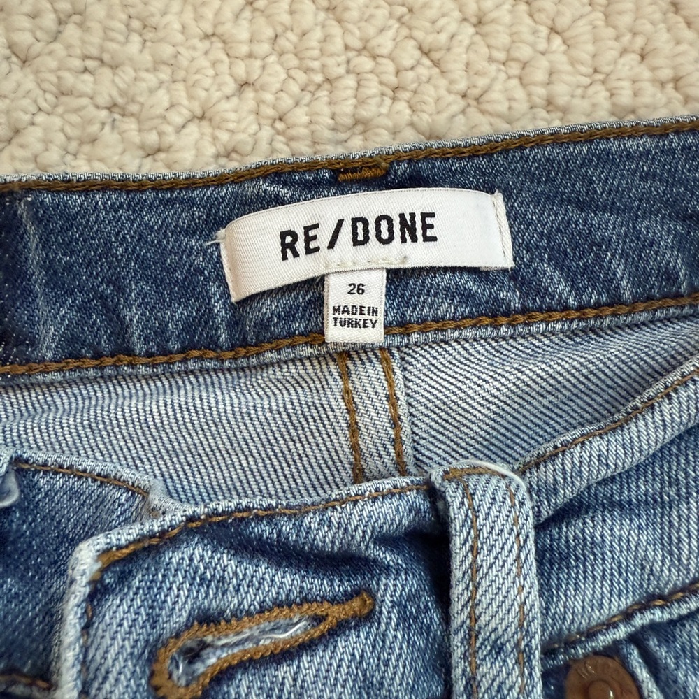 Re/Done Light Blue Denim Jeans View 2